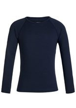 Koszulka dziecięca Icebreaker 200 Oasis LS Crewe granatowa