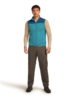 Kamizelka termoaktywna Icebreaker Merino Blend 300 RealFleece Descender Vest niebieska