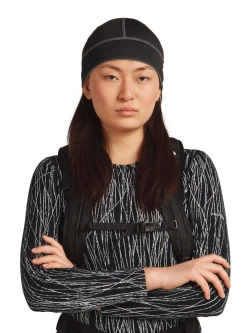 Czapka Icebreaker Merino 260 Waffle Knit Wander Reversible Beanie szaro-czarna