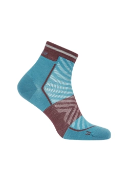 Skarpety termoaktywne Icebreaker Merino Run+ Ultralight Mini, niebiesko-bordowe