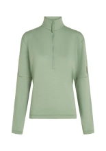 Bluza termoaktywna damska z zamkiem do połowy Icebreaker 360 RealFleece Elemental jasnozielona