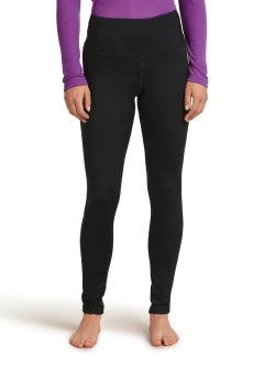 Legginsy termoaktywne damskie Icebreaker Merino 200 Oasis High Rise czarne
