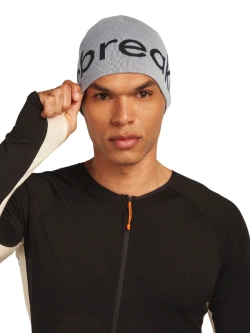 Czapka termoaktywna Icebreaker Beanie z wełny merino, szaro-czarna