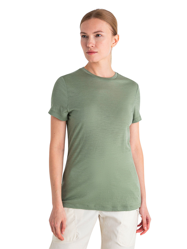 Koszulka termoaktywna damska Icebreaker 150 Tech Lite III SS Tee zielona