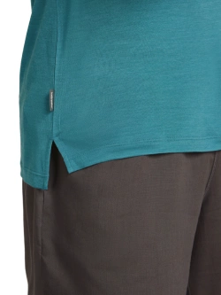 Koszulka termiczna z krótkim rękawem Icebreaker Merino Blend 125 Cool-Lite™ Sphere III SS Tee niebieska