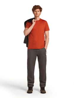 Koszulka termiczna z krótkim rękawem Icebreaker Merino Blend 125 Cool-Lite™ Sphere III SS Tee czerwona