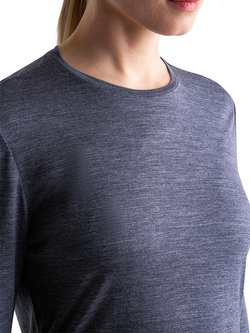 Koszulka termoaktywna damska z długim rękawem Icebreaker 125 Cool-Lite Sphere III LS Tee granatowa