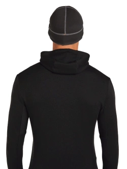 Czapka Icebreaker Merino 260 Waffle Knit Wander Reversible Beanie szaro-czarna