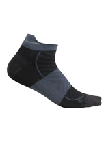 Skarpety termoaktywne niskie Icebreaker Merino Run+ Ultralight czarno-szare