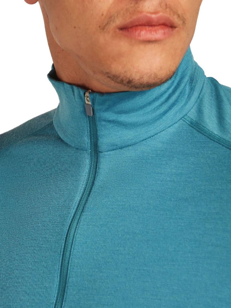 Koszulka termiczna z zamkiem do połowy Icebreaker 200 Oasis niebieska