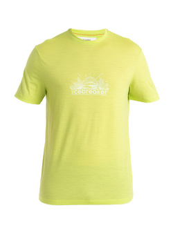 Koszulka Icebreaker 150 Tech Lite III SS Tee IB Grown Naturally żółta