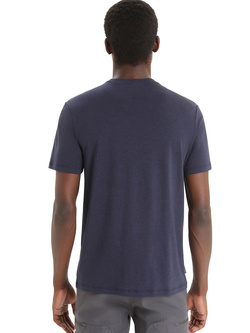 Koszulka z krótkim rękawem Icebreaker Central Classic SS Tee granatowa