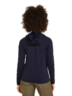 Bluza termoaktywna damska z zamkiem i kapturem Icebreaker 360 RealFleece Elemental granatowa