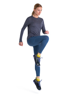 Koszulka termoaktywna damska z długim rękawem Icebreaker 125 Cool-Lite Sphere III LS Tee granatowa