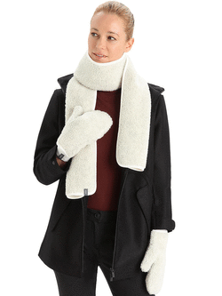 Rękawiczki Icebreaker ICL RealFleece Sherpa Mittens białe