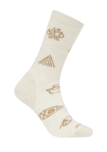 Skarpety damskie Icebreaker Merino Lifestyle Ultralight Crew Camp Essentialskremowe