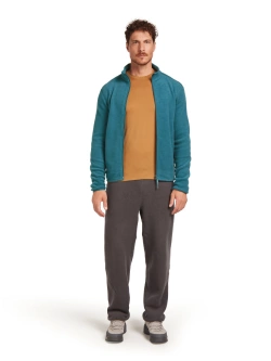 Bluza termoaktywna z zamkiem Icebreaker Merino Blend 800 RealFleece Classic Pile LS Zip niebieski