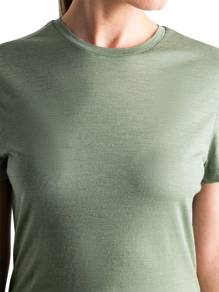 Koszulka termoaktywna damska Icebreaker 150 Tech Lite III SS Tee zielona