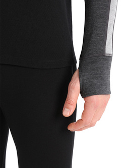 Bluza Icebreaker ZoneKnit 260 LS czarno-szara