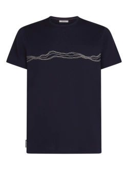 Koszulka termoaktywna z krótkim rękawem Icebreaker Merino 150 Tech Lite SS Tee Mountain Pulse granatowa