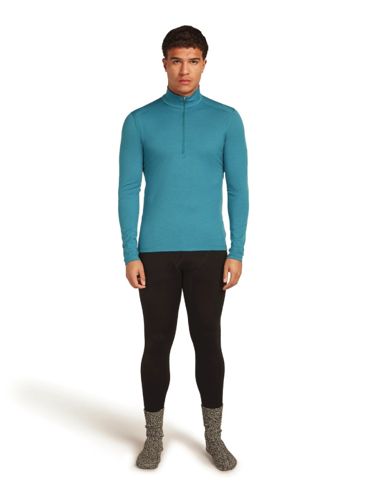 Koszulka termiczna z zamkiem do połowy Icebreaker 200 Oasis niebieska