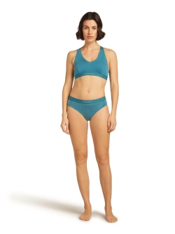 Majtki hipster damskie Icebreaker Merino 125 Cool-Lite™ Sprite Hipster niebieskie