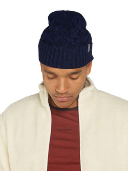Czapka Icebreaker Merino Cable Knit granatowa
