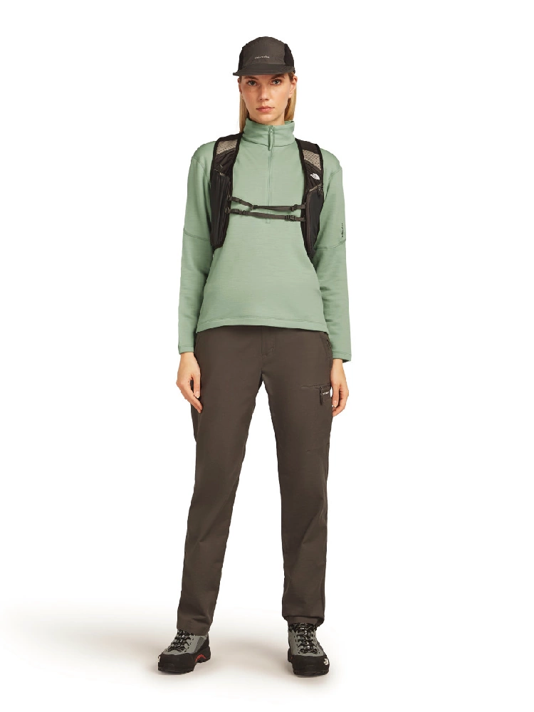 Bluza termoaktywna damska z zamkiem do połowy Icebreaker 360 RealFleece Elemental jasnozielona