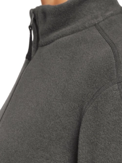 Bluza termoaktywna damska z zamkiem Icebreaker Merino Blend 800 RealFleece Classic Pile LS Zip szara