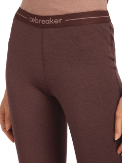 Legginsy termoaktywne damskie Icebreaker 200 Oasis bordowe