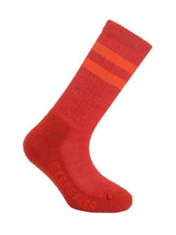 Skarpety dziecięce Icebreaker Blend Hike Light Crew czerwono-pomarańczowe