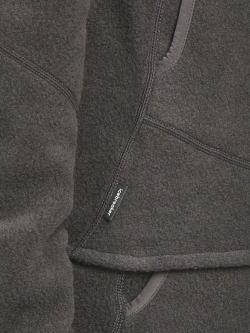 Bluza termoaktywna z zamkiem Icebreaker Merino Blend 800 RealFleece Classic Pile LS Zip szara