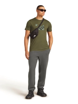Koszulka termoaktywna z krótkim rękawem Icebreaker Merino 150 Tech Lite SS Tee In The Wild zielona