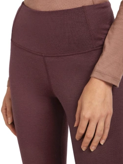 Legginsy termoaktywne damskie Icebreaker Merino 200 Oasis High Rise bordowe