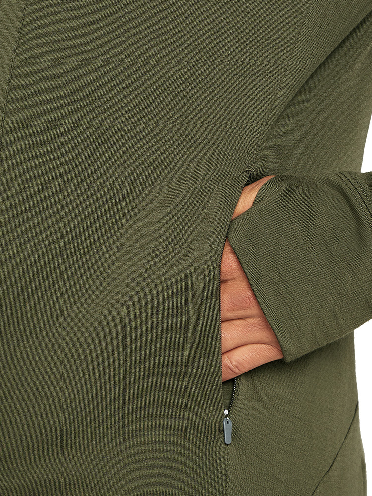 Bluza termoaktywna Icebreaker Merino 260 Quantum zielona