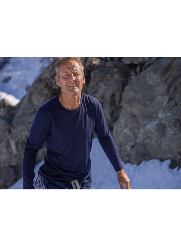 Koszulka termoaktywna Icebreaker 200 Oasis LS Crewe granatowa