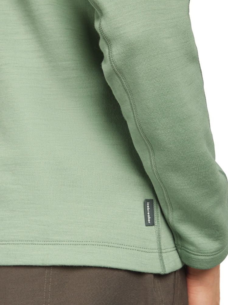Bluza termoaktywna damska z zamkiem do połowy Icebreaker 360 RealFleece Elemental jasnozielona