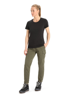 Koszulka damska Icebreaker Central Classic czarna