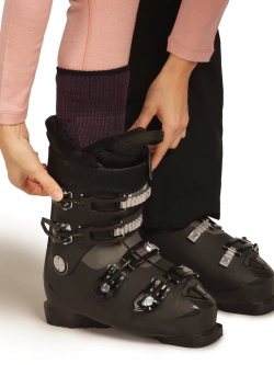Skarpety damskie Icebreaker Ski+ Light OTC bordowe