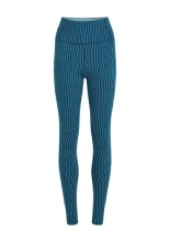 Legginsy termoaktywne damskie Icebreaker Merino 260 Tech Vertex High Rise Snow Grid AOP granatowe