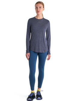 Koszulka termoaktywna damska z długim rękawem Icebreaker 125 Cool-Lite Sphere III LS Tee granatowa