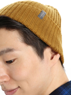 Czapka Icebreaker Rixdorf Cuff Beanie musztardowa