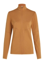 Bluza termoaktywna damska zapinana na zamek Icebreaker Merino 560 RealFleece Elemental jasnopomarańczowa