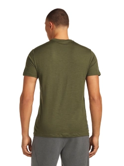Koszulka termoaktywna z krótkim rękawem Icebreaker Merino 150 Tech Lite SS Tee In The Wild zielona
