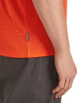 Koszulka termiczna z krótkim rękawem Icebreaker Merino 150 Tech Lite SS Tee Bear Tour czerwona