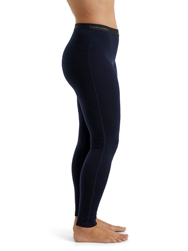 Legginsy damskie Icebreaker 260 Tech granatowe