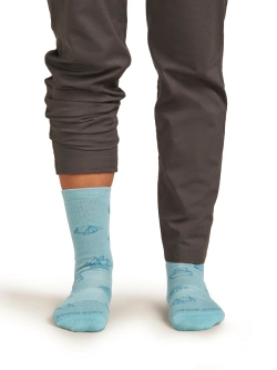 Skarpety damskie Icebreaker Merino Lifestyle Ultralight Crew Camp Essentialskremowe