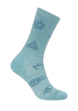 Skarpety damskie Icebreaker Merino Lifestyle Ultralight Crew Camp Essentialskremowe