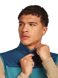 Kamizelka termoaktywna Icebreaker Merino Blend 300 RealFleece Descender Vest niebieska