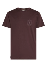 Koszulka termiczna z krótkim rękawem Icebreaker Merino 150 Tech Lite SS Tee Hike Naturally bordowa